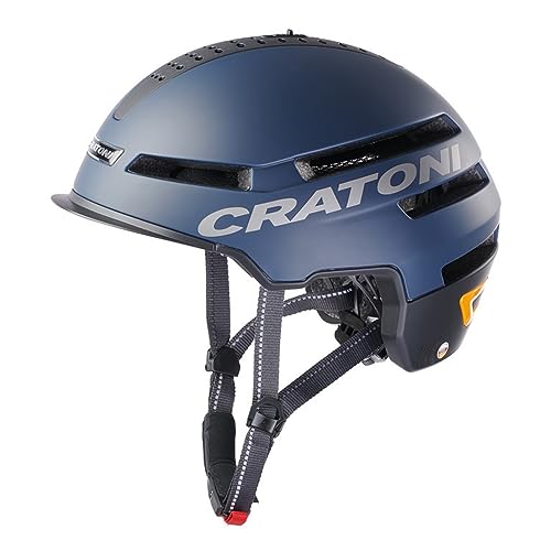 Cratoni Unisex – Erwachsene Smartride Helme, Blau Matt, L von Cratoni