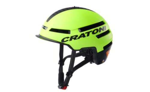 Cratoni Unisex – Erwachsene Smartride Helme, Neongelb Matt, L von Cratoni