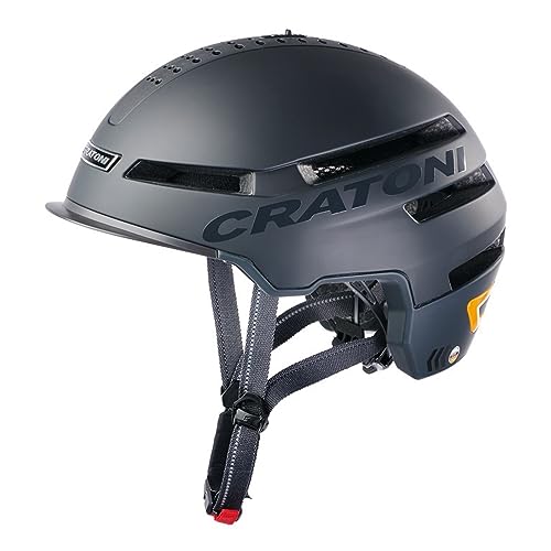 Cratoni Unisex – Erwachsene Smartride Helme, Schwarz Matt, L von Cratoni