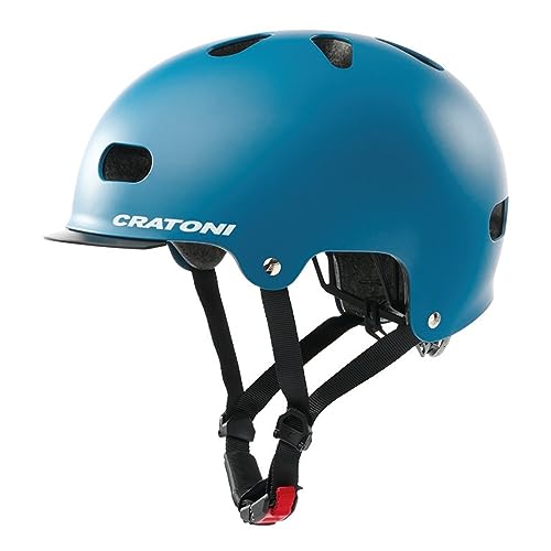 Cratoni Unisex Jugend C-Mate Helmet, Blau Matt, M von Cratoni