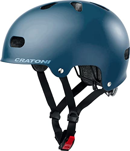 Cratoni Unisex Jugend C-Mate Helmet, Blau Matt, S von Cratoni
