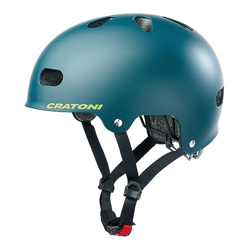 Cratoni Unisex Jugend C-Mate Helmet, Petrol Matt, S von Cratoni