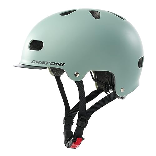 Cratoni Unisex Jugend C-Mate Helmet, Salbei Matt, M von Cratoni