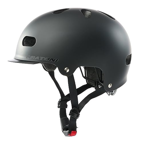 Cratoni Unisex Jugend C-Mate Helmet, Schwarz Matt, M von Cratoni