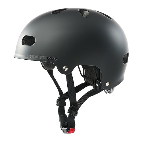 Cratoni Unisex Jugend C-Mate Helmet, Schwarz Matt, S von Cratoni