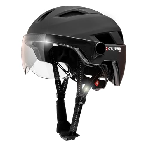Qualitäts-Multisport-Fahrradhelm | Größenverstellbar BMX Helm Superleicht 330 gr Verstärkter stoßabsorbierender EPS-Kern Crazy Safety RAMP Skateboard-Fahrradhelm 