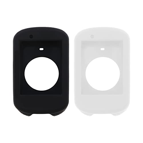 Create idea 2 Stücke Silikon Schutzhülle Kompatibel mit Garmin Edge 530 Fahrrad GPS Anti-Drop-Schutzhülle Ersatzzubehör Schwarz und Weiß von Create idea