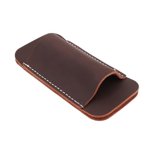 Create idea EDC Gürtel-Organizer, Messer-Etui, Klappmesser, horizontaler Lederhalter für Gürtel 5,1 cm und darunter, Braun (11,6 x 4,5 cm), 1 Stück von Create idea