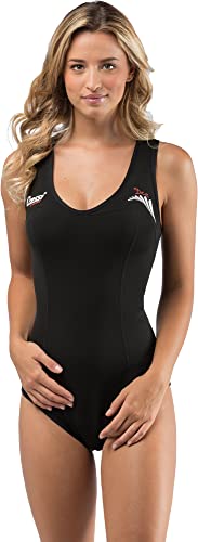 Cressi Damen DEA Swimming Wetsuit Neopren Badeanzug 1mm Neoprenanzug, Schwarz, XS/1 von Cressi