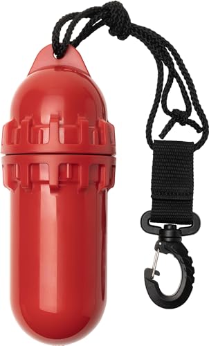 CRESSI Unisex-Adult Dry Box 130Mm Red Kunststoffgehäuse mit Wasserdichtem Verschluss zum Schutz von Gegenständen beim Tauchen, Rot-130mm von Cressi