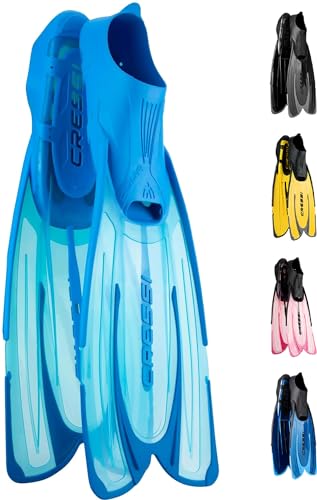 CRESSI Agua Fins Aquamarine 41/42 - Self Adjusting Flossen für Tauchen, Apnoe, Schnorcheln und Schwimmen, Aquamarine, 41/42 von CRESSI