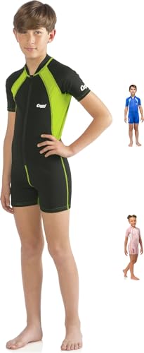 Cressi Kid Shorty Wetsuit 1.5 mm - Shorty Neoprenanzug für Kinder Ultra Stretch Neopren, Schwarz/Rosa, S (2 Jahre) von Cressi