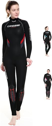 Cressi Castoro Lady Monopiece Wetsuit 5 or 7mm - Taucheranzug erhältlich in 5 oder 7 mm Neopren, Verschiedene Farben, für Frauen von Cressi