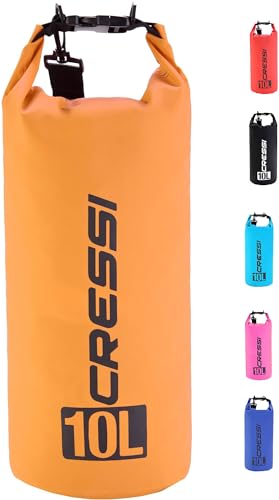 Cressi Dry Bag - Wasserdichte Taschen mit langem verstellbaren Schulterriemen - Für Tauchen, Bootfahren, Kajak, Angeln, Rafting, Schwimmen, Camping und Snowboarden von Cressi