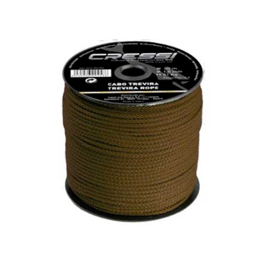 Cressi Dyneema With Cover Line Braun 2.00 mm von Cressi