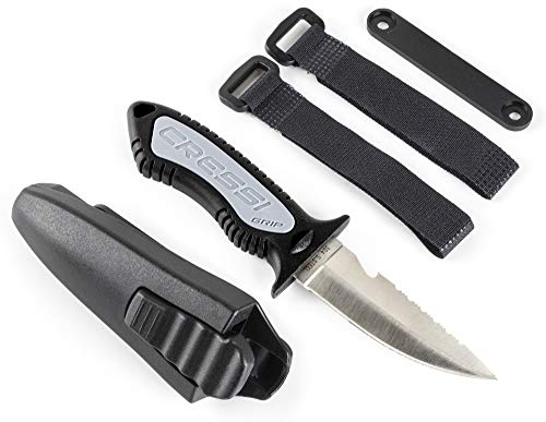 Cressi Erwachsene Grip Tauchermesser, Schwarz, Uni Cressi Erwachsene Grip Tauchermesser, Schwarz, Uni von Cressi