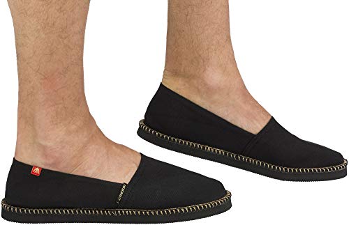 Cressi Espadrillas Valencia - Unisex Erwachsene Mehrzweck-Espadrilles, Schwarz, 39 von Cressi