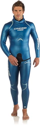 Cressi Herren FREE MAN TWO-PIECES WETSUIT 3.5mm Neoprenanzug, Blau, XL/5 von Cressi