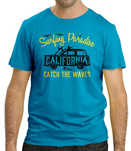 Cressi Herren Surfing Paradise T-Shirt, Blau, M von Cressi