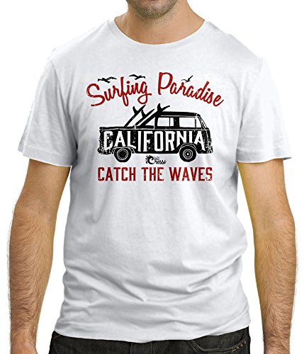 Cressi Herren Surfing Paradise T-Shirt, Weiß, L von Cressi