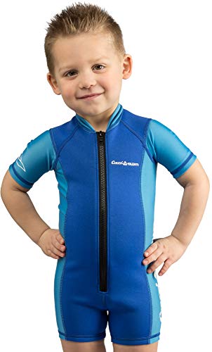 Cressi Kid Shorty Wetsuit 1.5 mm - Shorty Neoprenanzug für Kinder Ultra Stretch Neopren, Blau/Hellblau, S (2 Jahre) von Cressi