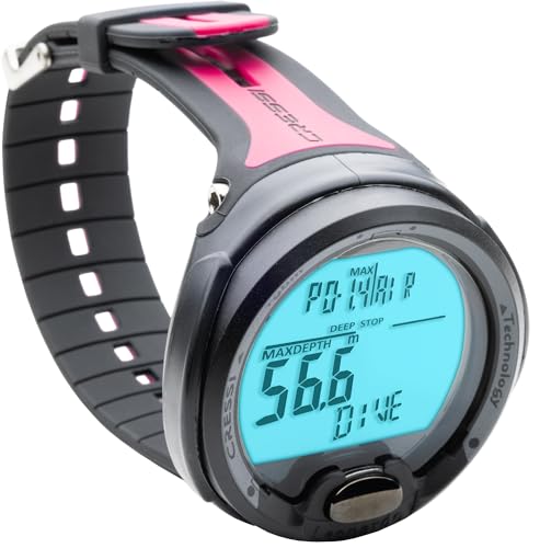 Cressi KS770054 Leonardo Dive Computer, Schwarz/Rosa von Cressi