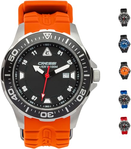 Cressi Manta Watch Colorama - Professionelle Taucheruhr, widerstandsfähig 100m/10 ATM von Cressi