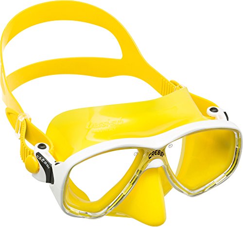 Cressi Marea Mask - Tauchen und Schnorcheln Maske, Gelb/Weiß, Einheitsgröße, Unisex Erwachsene von Cressi