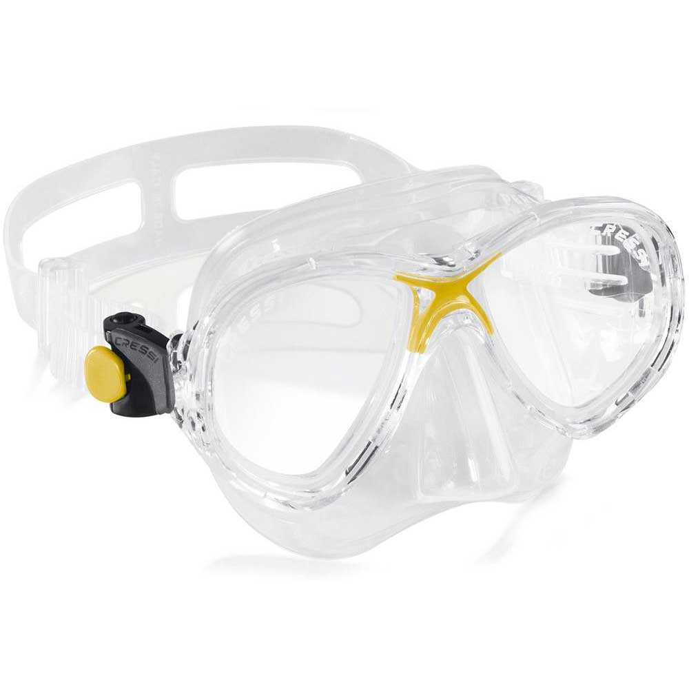 Cressi Marea Junior Diving Mask Durchsichtig,Gelb von Cressi
