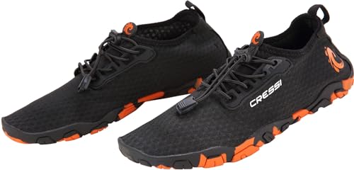 Cressi Molokai Shoes - Mehrzweck Unisex Sportschuhe für Erwachsene, Schwarz/Orange, 35 von Cressi