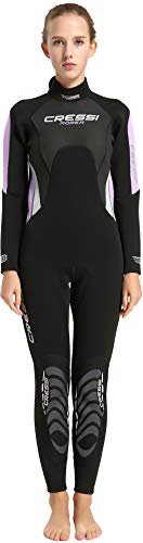 Cressi Morea Damen - Neoprenanzug 3mm für alle Wassersportarten, Schwarz/Lilac, XS/1 von Cressi