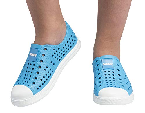 Cressi Pulpy Shoes Unisex Atmungsaktive Premium Wasserschuhe, Blau Royal/Weiß, 31 von Cressi