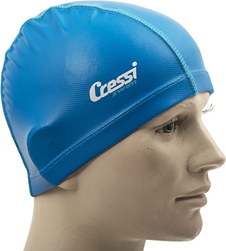 Cressi Pv Coated Cap Bademütze/schwimmkappe, Royalblau, Uni von Cressi