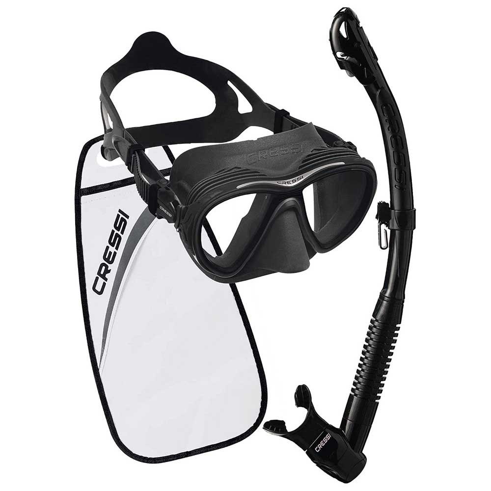 Cressi Quantum Itaca Ultra Dry Snorkeling Mask Kit Schwarz von Cressi
