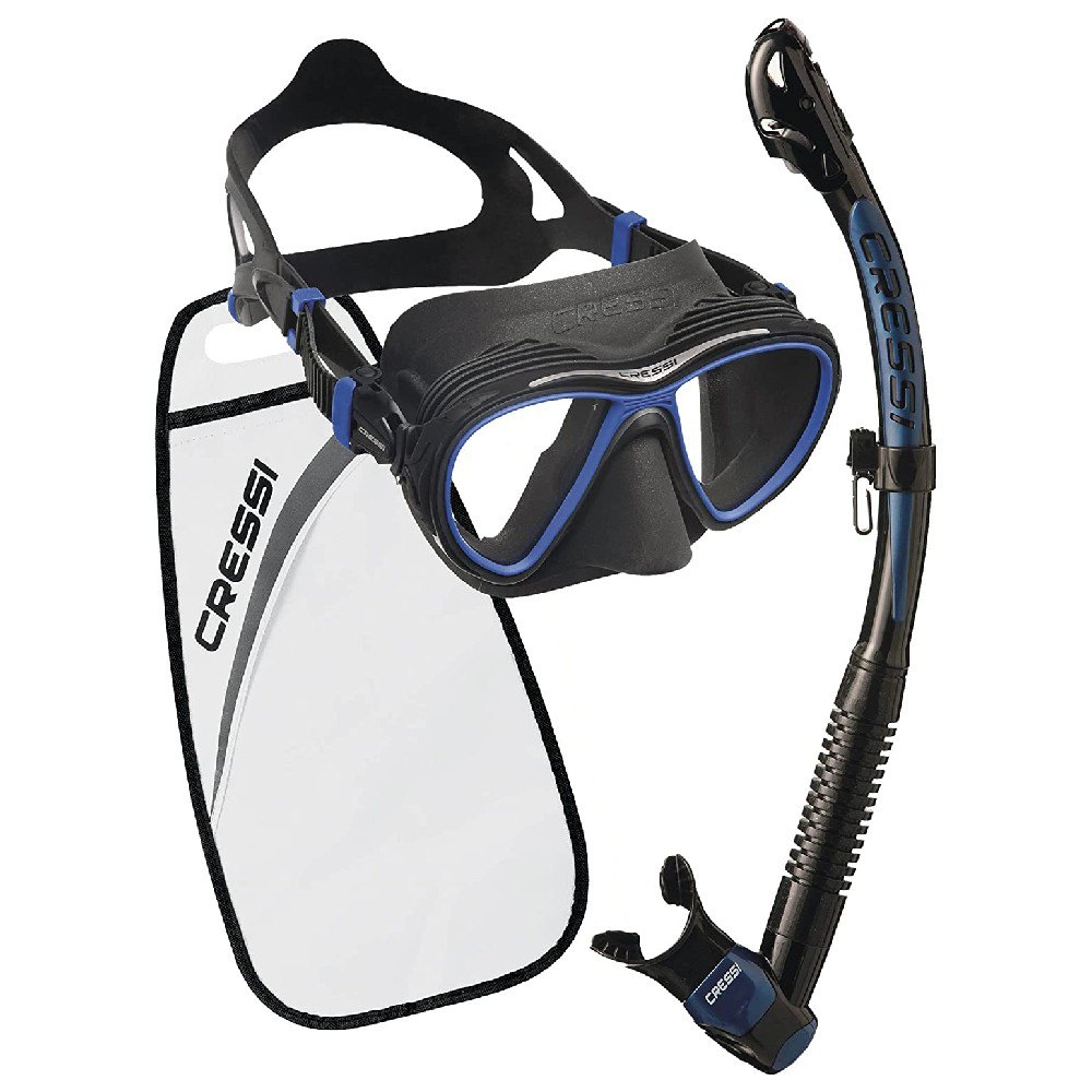 Cressi Quantum Itaca Ultra Dry Snorkeling Mask Kit Schwarz von Cressi