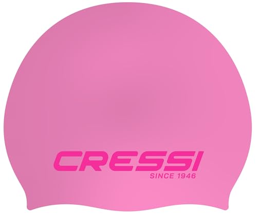 Cressi Unisex-Youth Ricky Jr Swim Cap Badekappe Junior, Rosa/Rosa, Einheitsgröße von Cressi