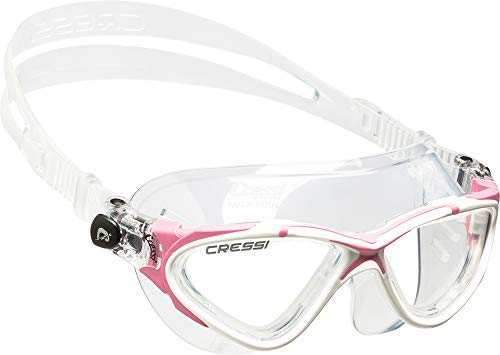 Cressi Unisex Schwimmbrille Planet, klar/weiß/rosa, one size, DE202640 von Cressi