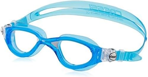 Cressi Flash - Premium Erwachsene Schwimmbrille Antibeschlag und 100% UV Schutz, Blue/Weiß - Transparent Linsen, Einheitsgröße von Cressi