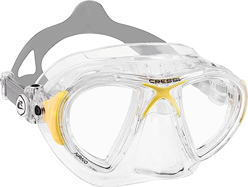 Cressi Nano Taucherbrille, Transparent/Gelb, Uni von Cressi