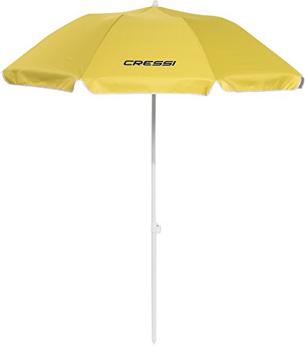 Cressi Umbrella Beach Sonnenschirm, Gelb (mit Schutzhülle), One Size von Cressi