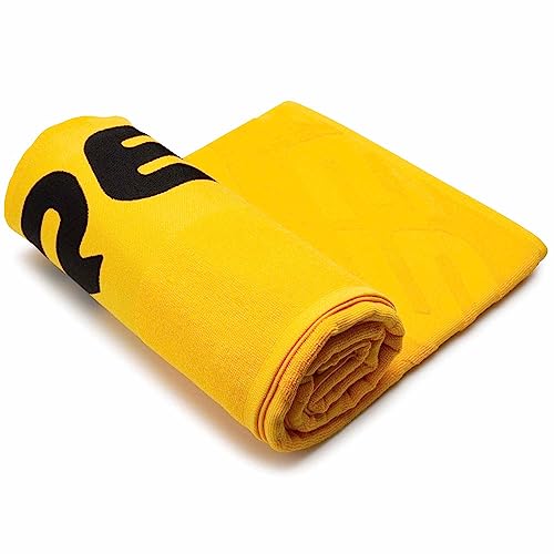 Cressi Unisex-Adult Cotton Frame Beach Towel 100 x 180 cm Strandhandtuch, Gelb von Cressi