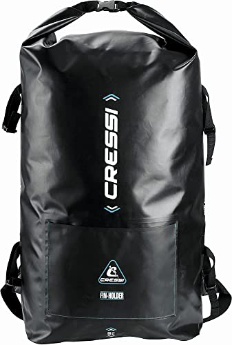 Cressi Unisex-Adult Dry Bag Gara wasserdichte Tasche für Wassersportausrüstung, SCHWARZ/Logo BLAU, 60 LT von Cressi