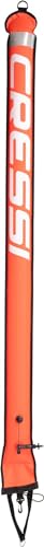 Cressi Unisex-Adult Elite Marker Buoy Orange Tauchmarkierungsboje zur Oberflächenmarkierung, 180 cm von Cressi