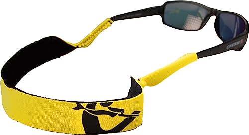 Cressi Unisex-Adult Eyewear Neo Retainer Schwimmendes Neoprenband für Brillen, Gelb/Schwarz, Einheitsgröße von Cressi