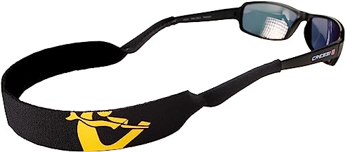 Cressi Unisex-Adult Eyewear Neo Retainer Schwimmendes Neoprenband für Brillen, Schwarz/Gelb, Einheitsgröße von Cressi