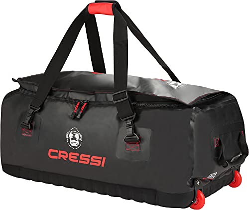 Cressi Unisex-Adult Gorilla Pro Bag Taschen Und Rucksäcke, Schwarz/Rotes Logo, XL von Cressi