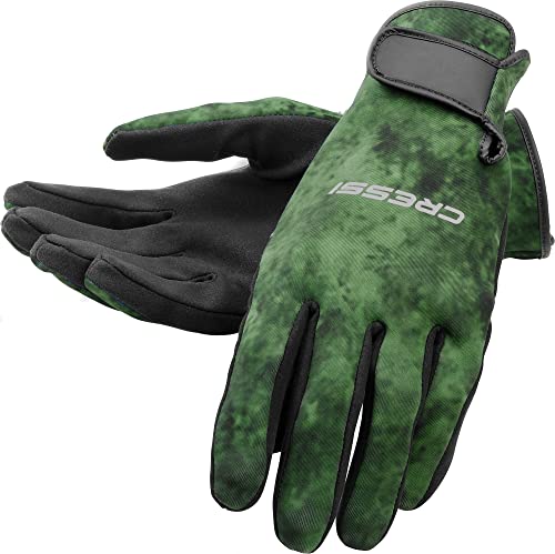 Cressi Unisex-Adult Hunter Gloves 2mm 3 mm Neoprenstiefel für Wassersportaktivitäten, Camo grün, S von Cressi