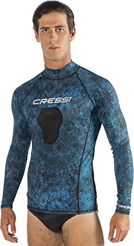 Cressi Unisex-Adult Hunter Rash Guard Shirt für Wassersport, Camo blau, L von Cressi