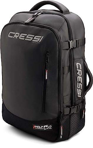 Cressi Malpelo Premium Backpack - Sportlicher, Leichtgewichtiger und Kompakter Hochwertiger Freizeitrucksack, Schwarz, 40 L, Unisex Erwachsene von Cressi