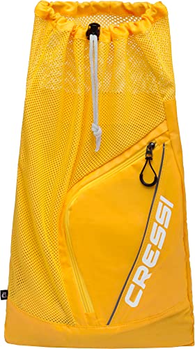 Cressi Unisex-Adult Sumba Bag XL Sportrucksack mit Netz, Gelb, 25 LT von Cressi